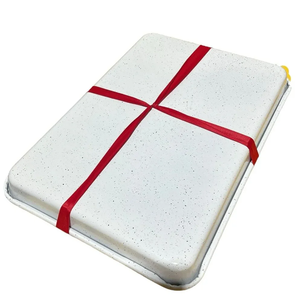 Rae Dunn 4-PC NOEL Baking Set Christmas Gift Spatula Baking Pan Whisk Recipe Red